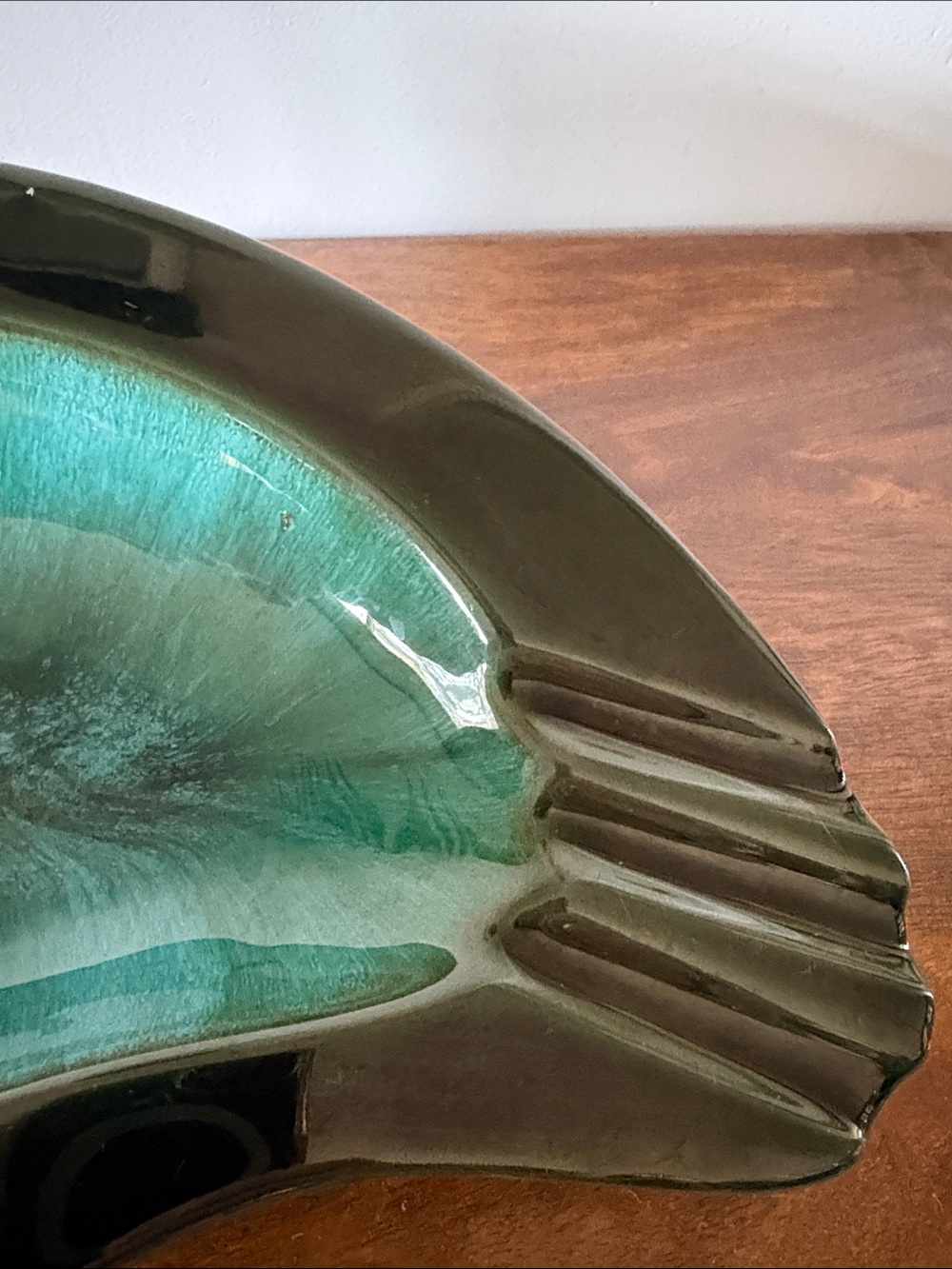 Vintage BMP Blue Mountain Pottery Drip Glaze Ashtray Dish - Picture 4 of 8